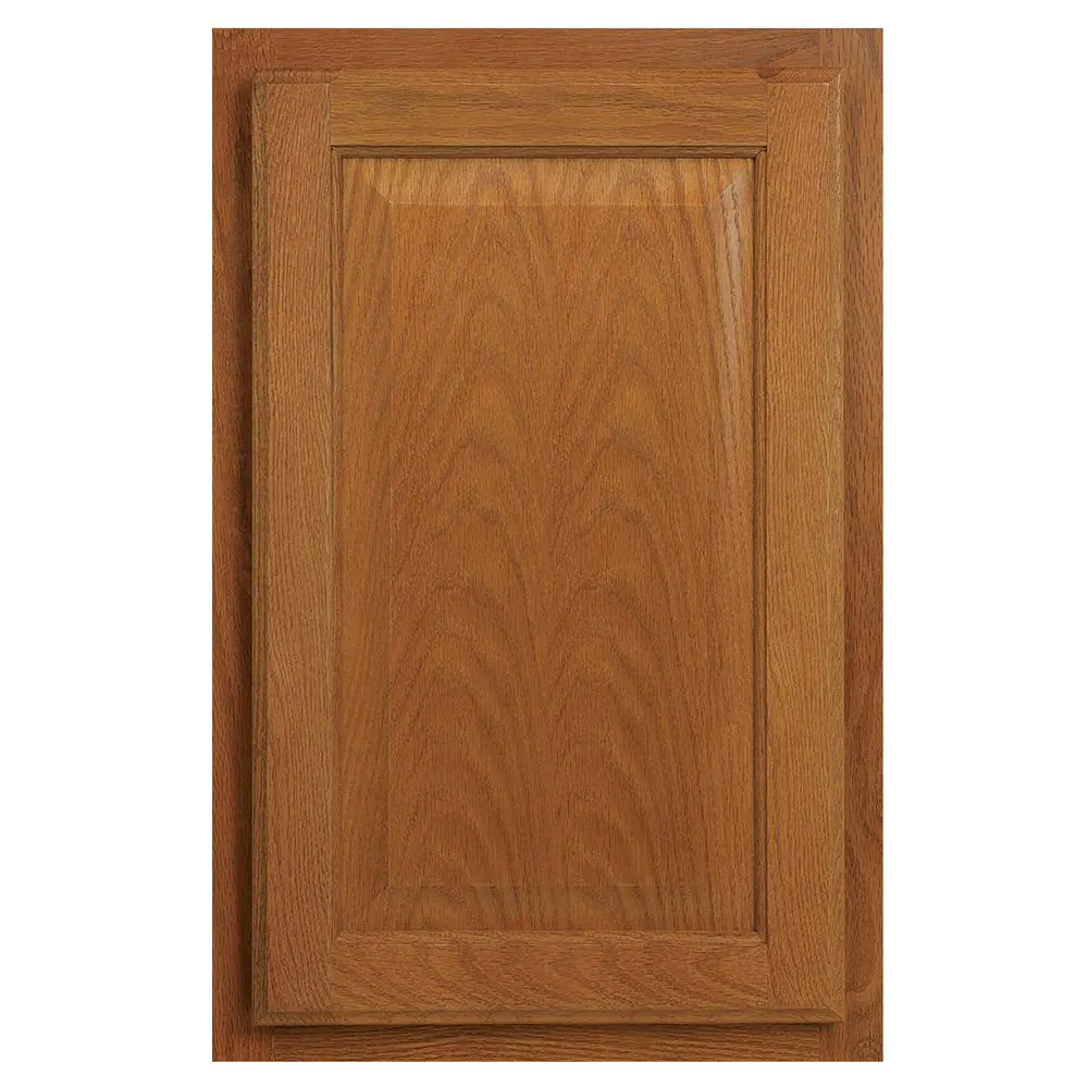 Hampton Base Kitchen Cabinets in Medium Oak - Kitchen - The Home Depot