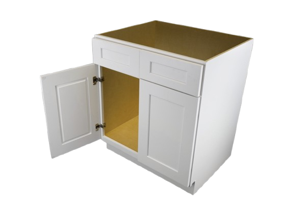 White Shaker sink base cabinet measuring 36 inches wide - 36 inch white shaker sink base cabinet
