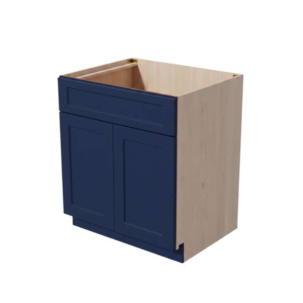 SB30 Shaker Blue Sink Base Cabinets 30" x 34½" x 24" Size Kitchen Cabinets