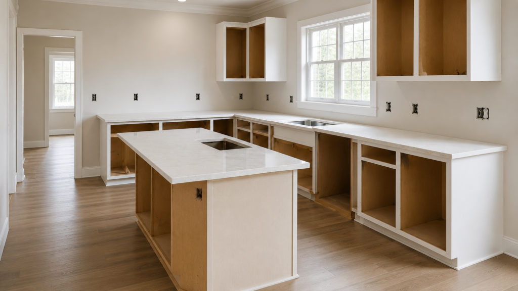 kitchen under construction