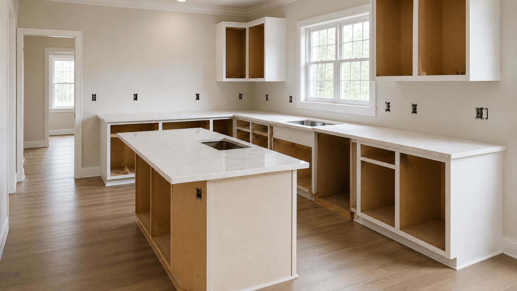 kitchen under construction