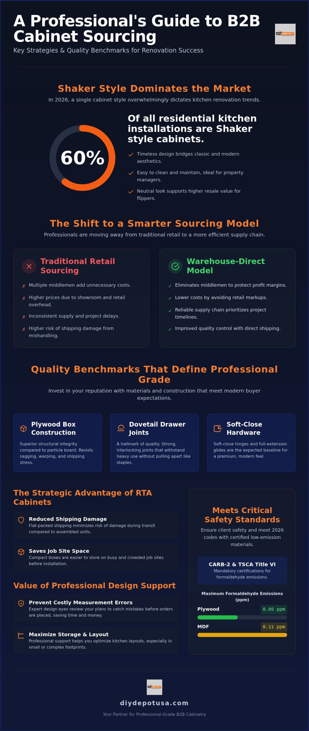 B2B Cabinets: The Professional’s Guide to Sourcing Shaker Cabinetry in 2026